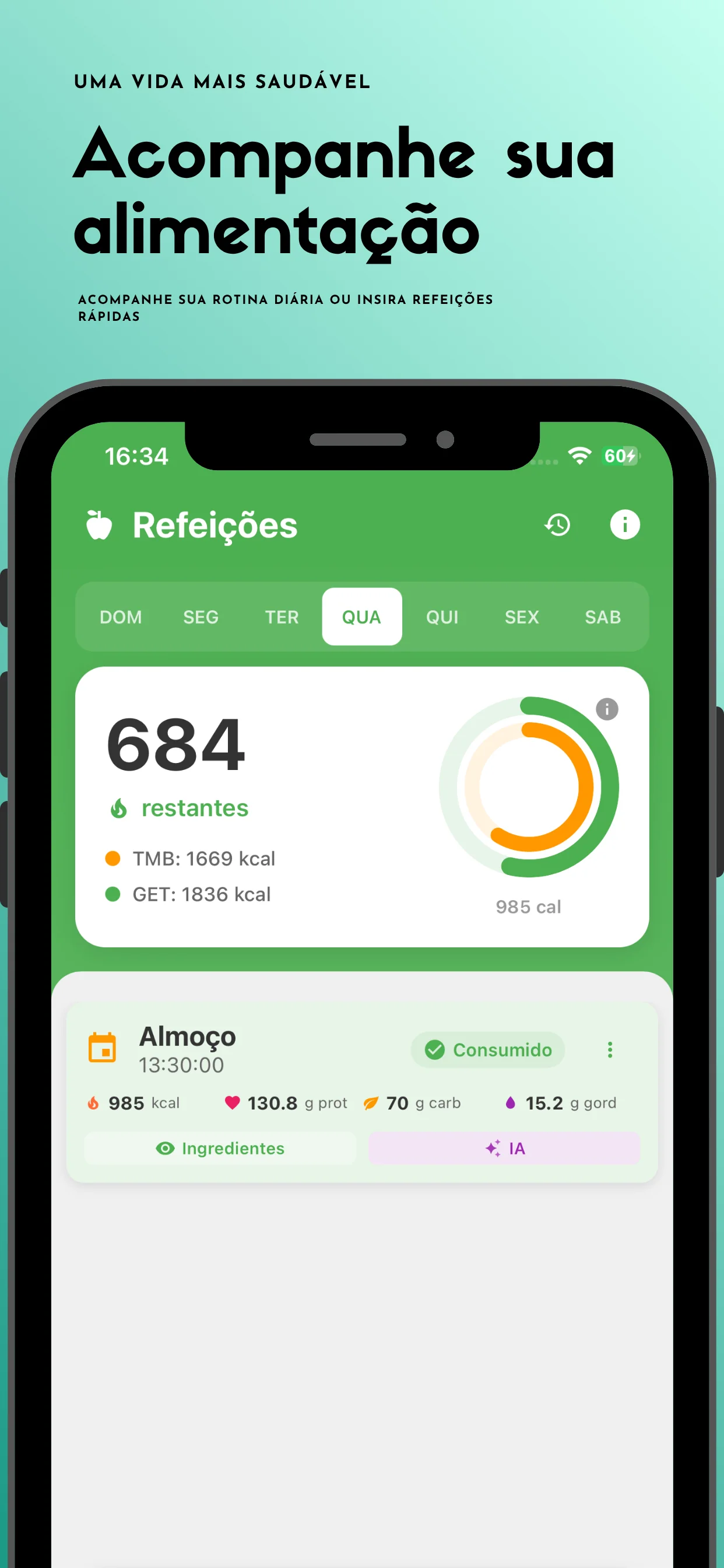 PersonalNutri App Screenshot 1