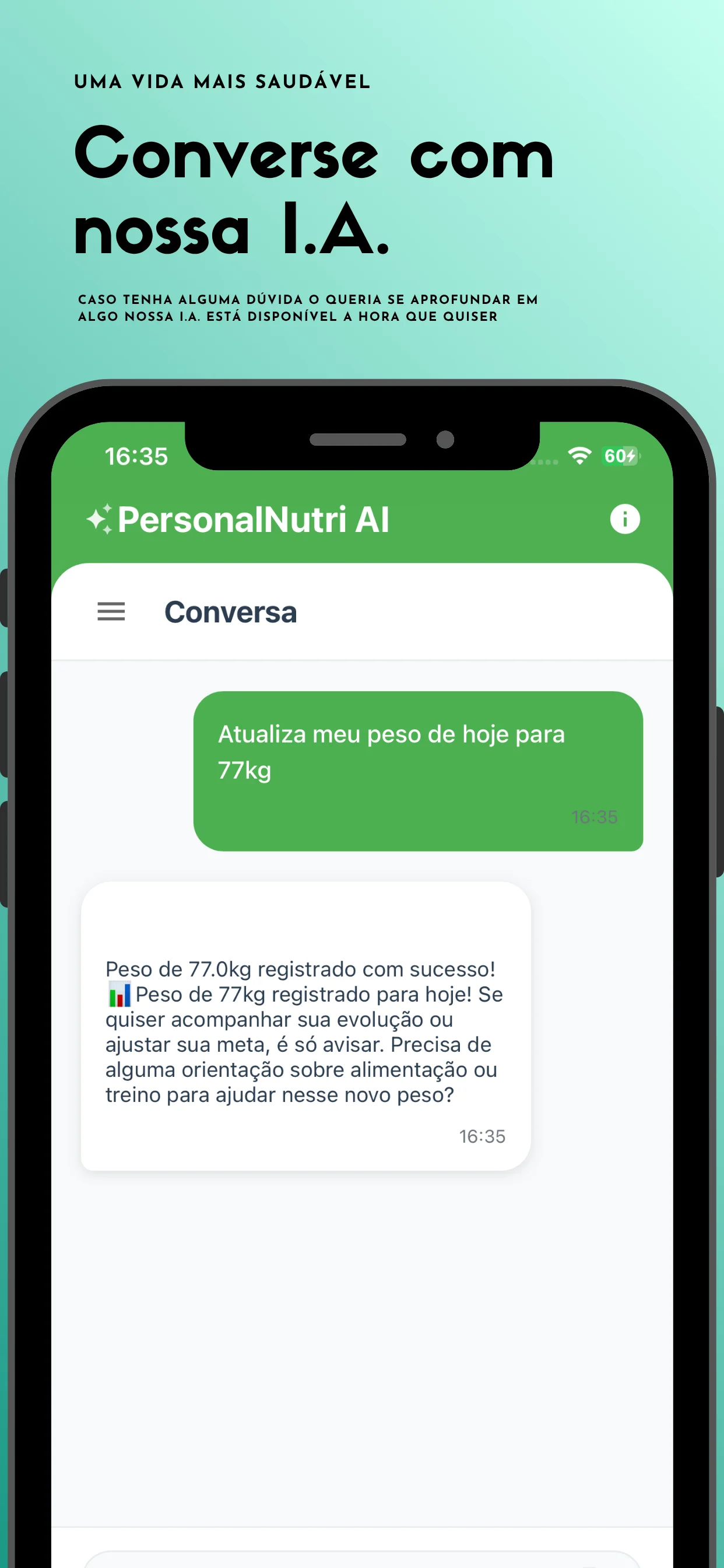 PersonalNutri App Screenshot 4